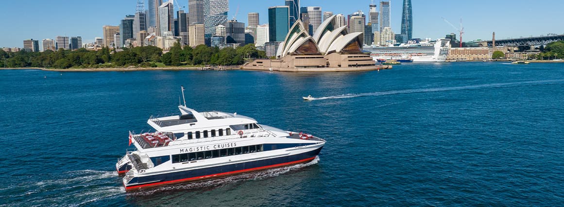 Magistic Christmas day lunch cruise on Sydney Harbour
