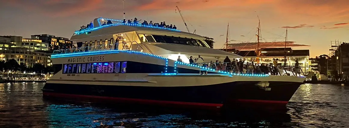 Magistic dinner cruises offering the best night sightseeing and dining experience in Sydney