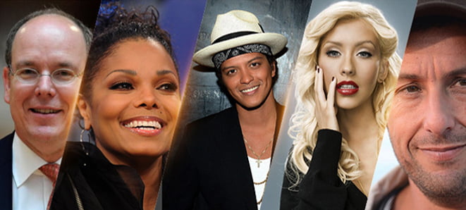 Few of the top A-list celebrities to cruise on the Magistic Catamaran