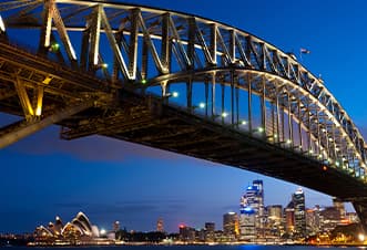 Bask in the nocturnal glory of the iconic Sydney Harbour Bridge and enjoy its close-up views on board the Magistic Valentine's Day cruise