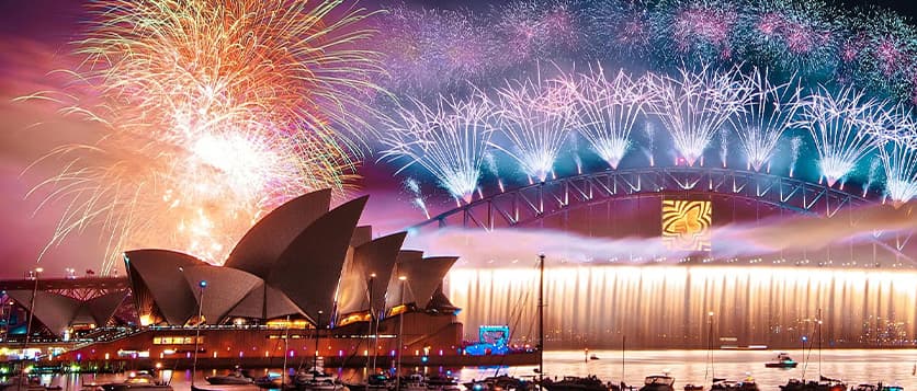 Epic views of Sydney's fireworks display fromthe Magistic New Year's Eve cruise