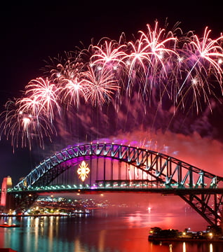 Breathtaking views of Sydney's iconic fireworks display from the spacious outer decks of the Magistic